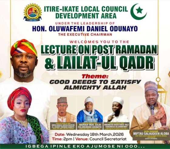 Hon. Oluwafemi Daniel Odunayo, warmly invites you to our Lailat-ul Qadr / Lecture on Post Ramadan .