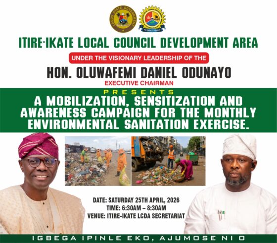 ITIRE‑IKATE LCDA SANITATION ALERT!
