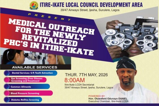 ODUNAYO ROLLS OUT FREE MEDICAL OUTREACH AT REVITALISED ITIRE-IKATE PHC