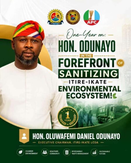 HON ODUNAYO CRACKS DOWN ON ILLEGAL DUMPING, DRIVES LAWMA CLEAN-UP ON IJESHA-APAPA-OSHODI EXPRESSWAY